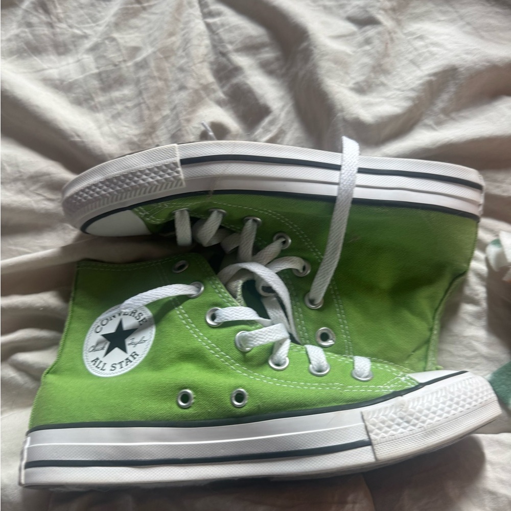 Converse Kids Lime Green High-Tops